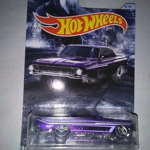 Hot Wheels American Steel '61 Impala Purple Muscle Car 5/10 Chevrolet Chevy
